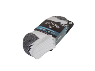 ponožky pánské Callaway Sports Low Cut bílé EUR 42-46 3 páry