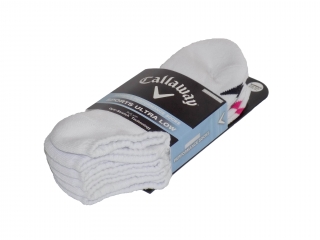 ponožky dámské Callaway Sports Ultra Low bílé One Size 3 páry