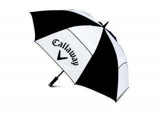 Deštník Callaway Clean Logo 60'' (152 cm), černý/bílý