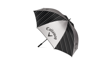 Deštník Callaway UV 64'' (163 cm), stříbrný/černý s pruhy