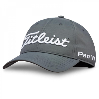kšiltovka Titleist Tour Performance PRO V1šedá/bílé vyšité logo