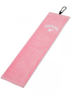 Callaway Tri-Fold golfový ručník, růžový