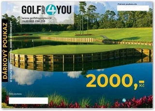 Voucher do Golfshop4you na 2.000,-Kč (do obchodu v areálu Galerie Golf Hostivař nebo na e-shop)