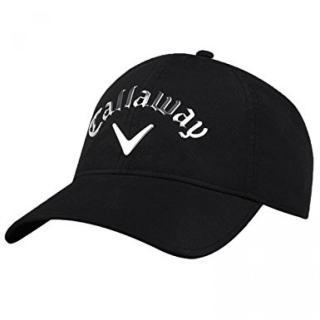 kšiltovka Callaway nepromokavá černá/stříbrné kovové logo